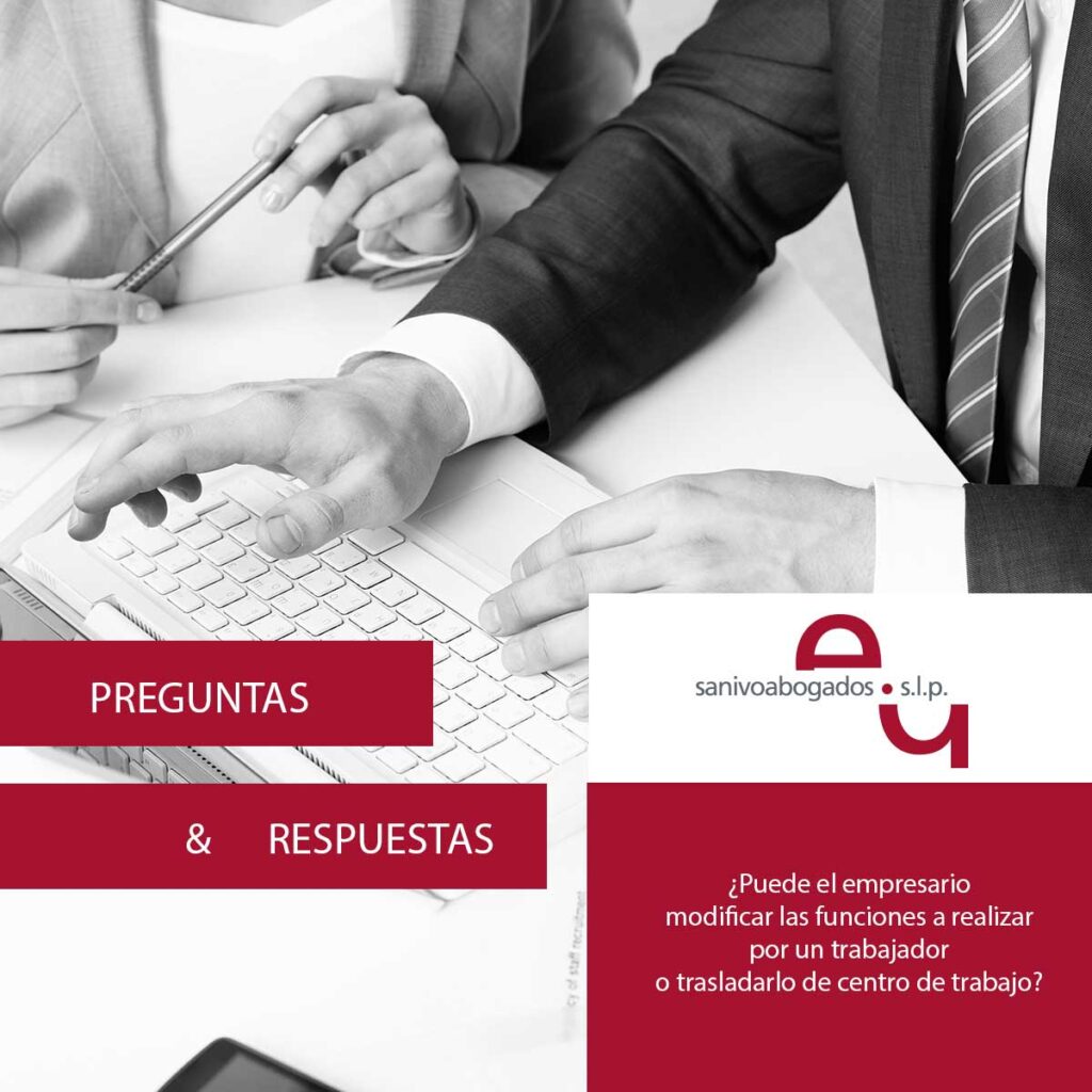 funciones a realizar por un trabajador